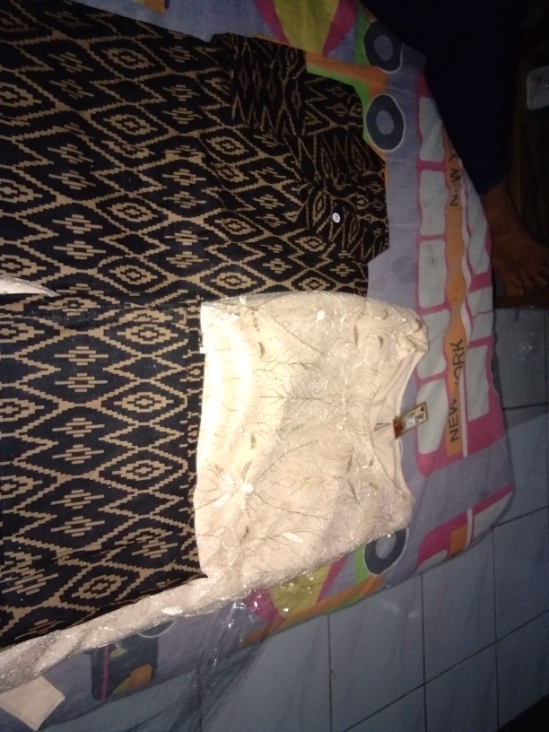 Maura Couple - Sania Ruffle Batik Couple Ori Ndoro Jowi Dnt Garansi Termurah - Kebaya Modern Solo