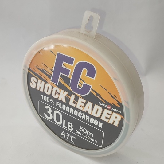 Tali Senar  ATC FC Shock Leader 100% Fluorocarbon 50m Made In Japan 0.50mm 30Lb