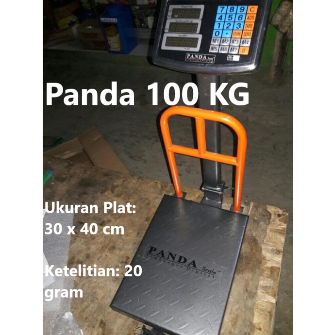 Timbangan Duduk Digital Barang / logistik panda 100 kg