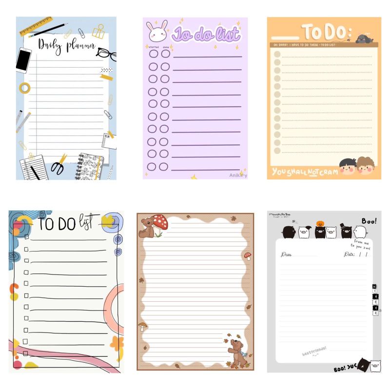 

Memo notepad to do list kertas catatan
