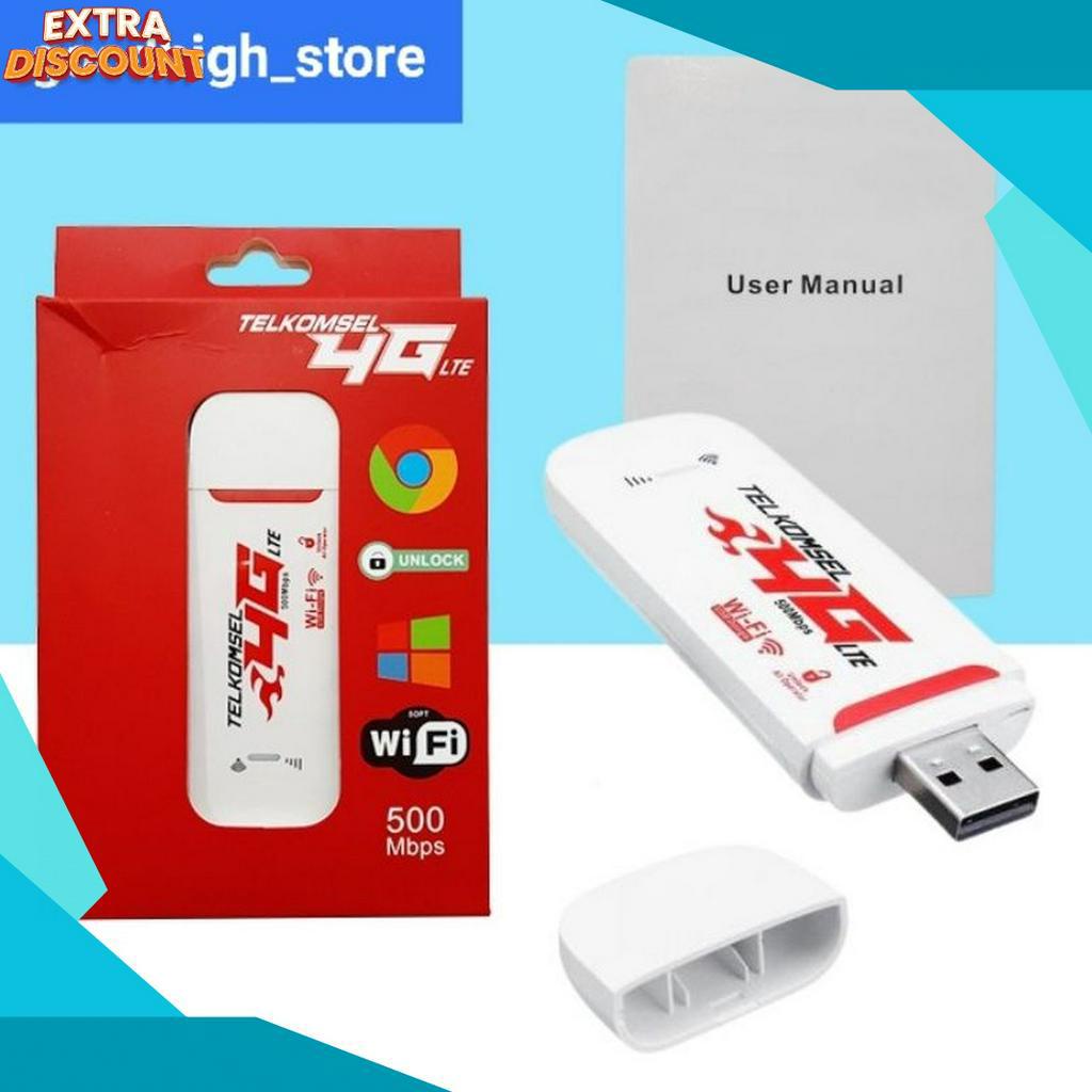 SPONTAN Modem Usb 4G TELKOMSEL 5Mbps Wifi Mifi All Operator