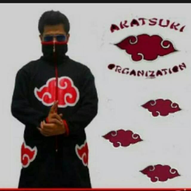 jaket anime akatsuki jubah