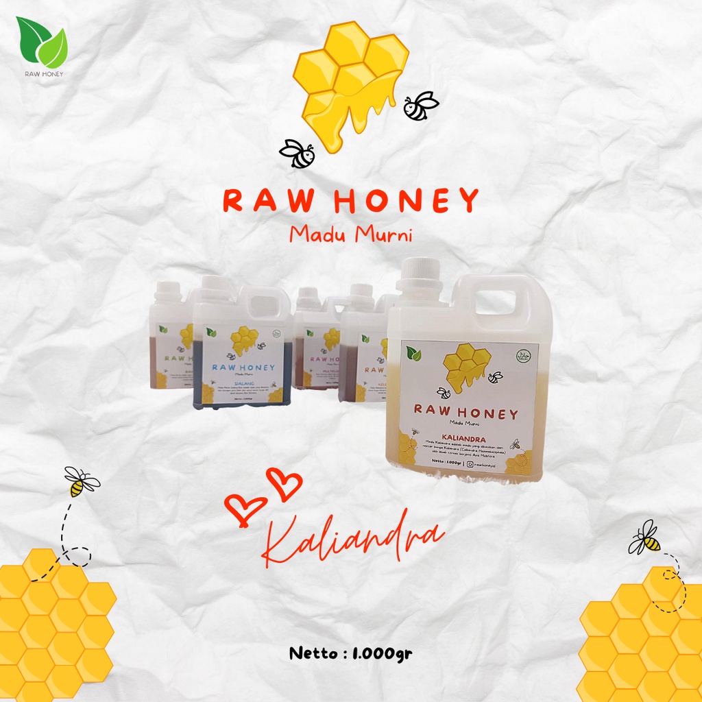 

Madu Murni Asli 100% RAW HONEY NEKTAR KALIANDRA 1kg