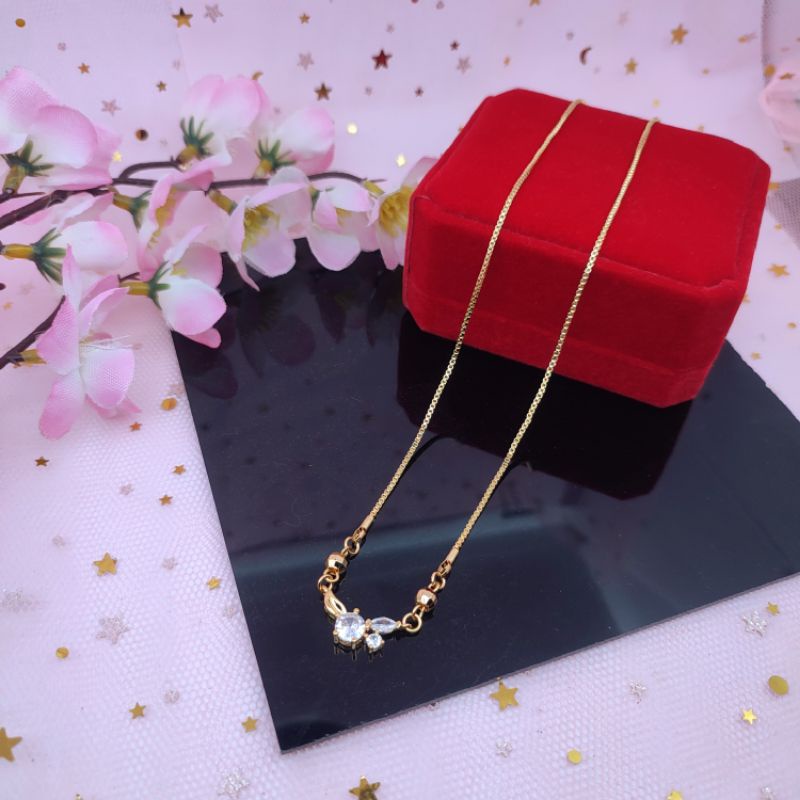 Kalung xuping wanita dewasa lapis emas 24k anti luntur anti karat COD