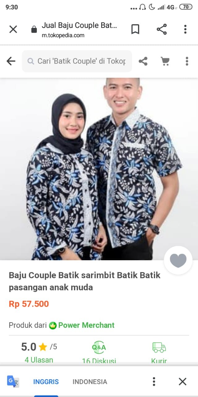 Keluarga Batik Couple Sarombit Seragaman Kondangan Tanah Abang Wanita Murah Princes Azkana Sogan