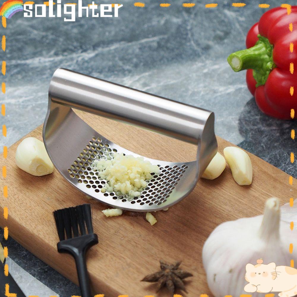 Alat Pencincang Bawang Putih / Buah / Sayuran Bahan Stainless Steel