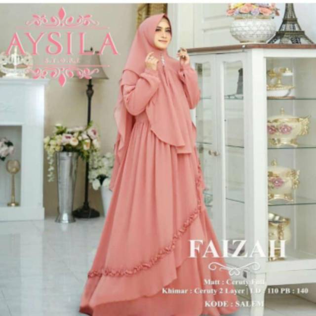 Faizah Syari - Busana muslim wanita - Gamis syari - Fashion muslim wanita