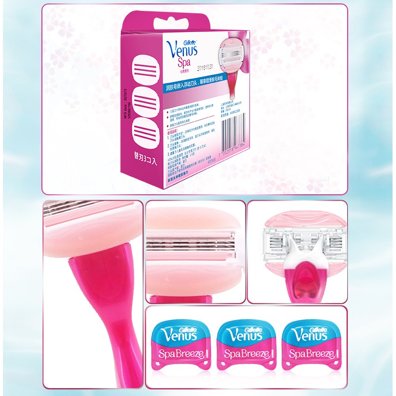 Gillette Venus Cukur Pisau Cukur Wanita Pink Ladies Series Penghilang Bulu Cewek