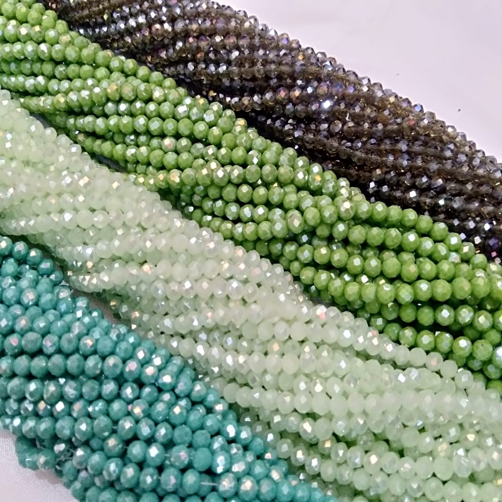 Crystal Ceko 4mm/Ceko 4mm/kristal Ceko 4mm /Crystal donat/variasi 2