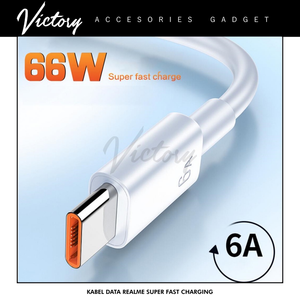 VICTORY2020 Kabel Data Realme 6A Super Fast Charging VOOC Original Type C Micro USB
