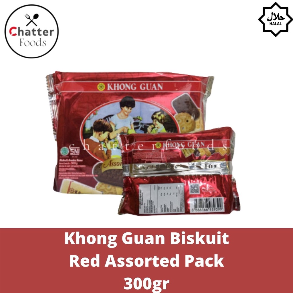 

Khong Guan Biskuit Red Assorted Pack - 300gram