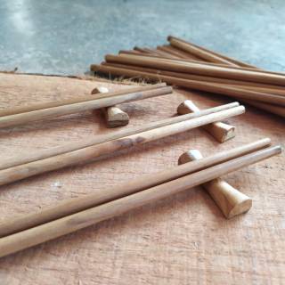  JA02 sumpit kayu jati  premium sumpit  kayu  asli 
