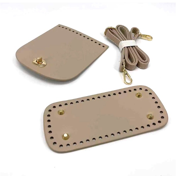 Alas Kulit Sintetis untuk Tas Rajut