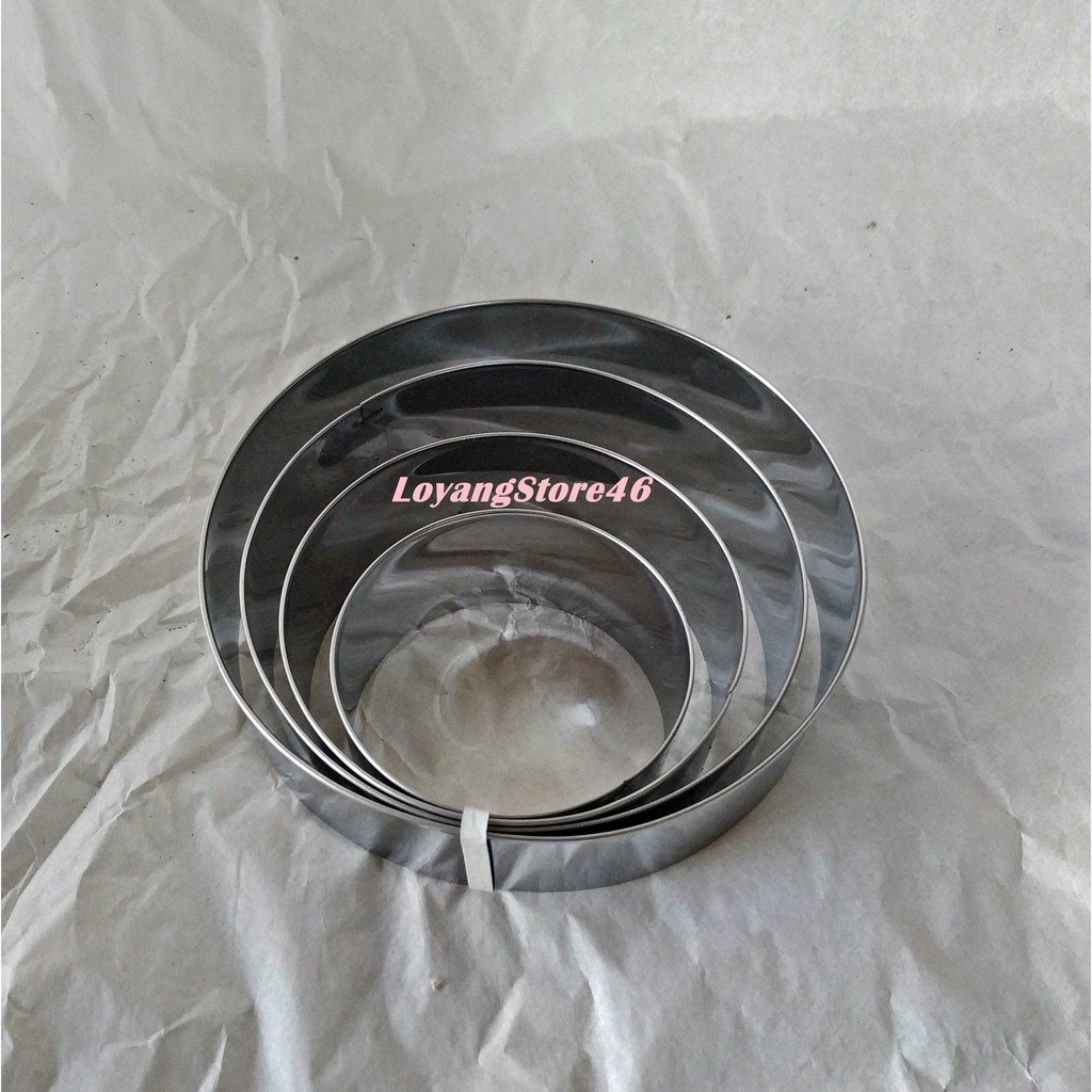 

Ring Cutter Bulat / round cookies kue 1 set (isi 4pcs)