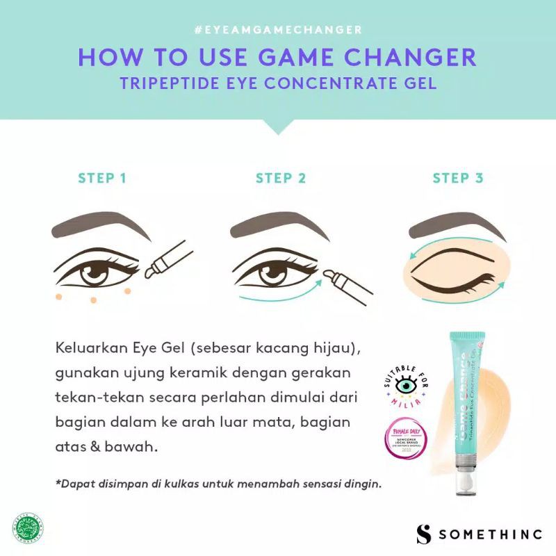 (BPOM) SOMETHINC Game Changer Tripeptide Eye Concentrate Gel 20ml