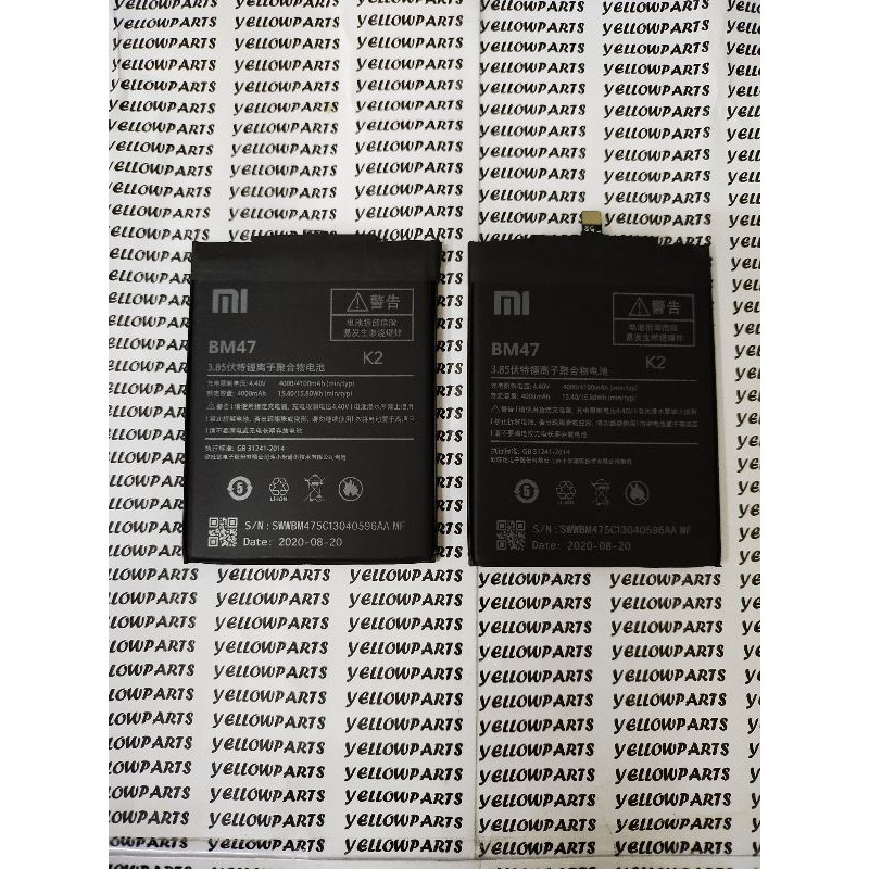 BAT BATTERY BATERE BATERAI XIAOMI REDMI 3 3S 3 PRO 4X 3 BM47 ORI99