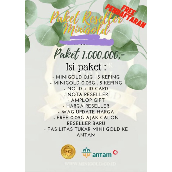 Paket Reseller Minigold