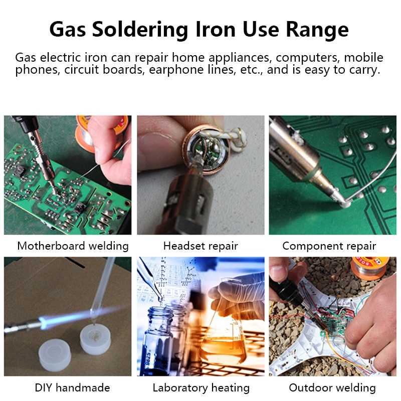 SOLDER GAS butane Tabung 8ml TANPA ARUS LISTRIK SOLDER Sangat efektif untuk perbaikan darurat pada saat listrik tidak dapat di akses SUHU maksimum 1300 derajat celcius