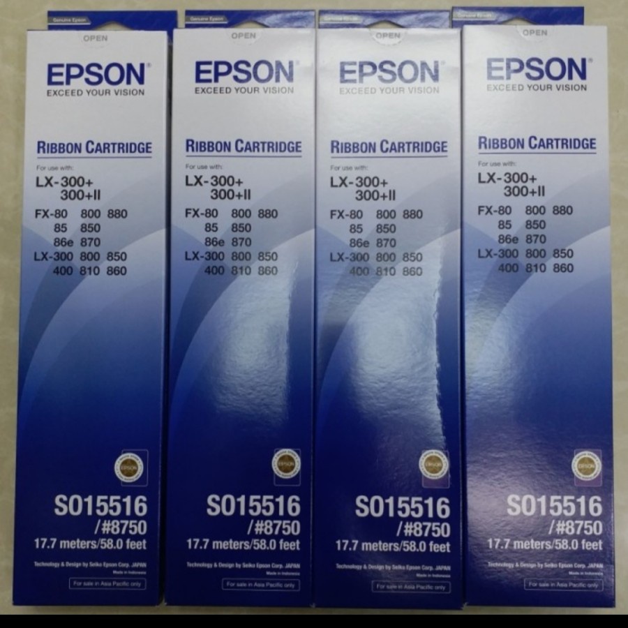 8750 RIBBON CARTRIDGE EPSON LX 300+ 300+II 300 800 FX 80 ORIGINAL 100%
