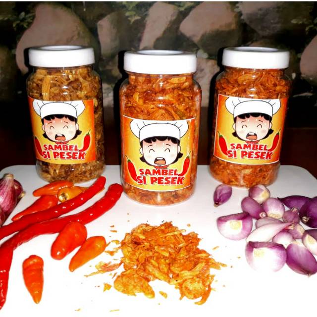 

Bawang Goreng Krispi Kriuk/ toples 350ml ( asli bawang merah ) Balado