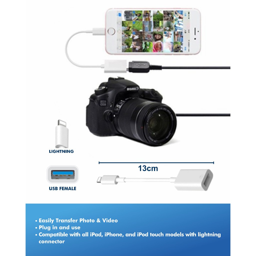 KABEL USB CAMERA ADAPTER TO LIGHTNING