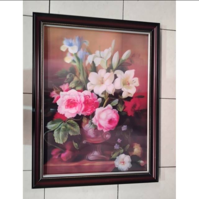 POSTER 3D BROWN || POSTER BUNGA || PAJANGAN DINDING || DEKORASI DINDING