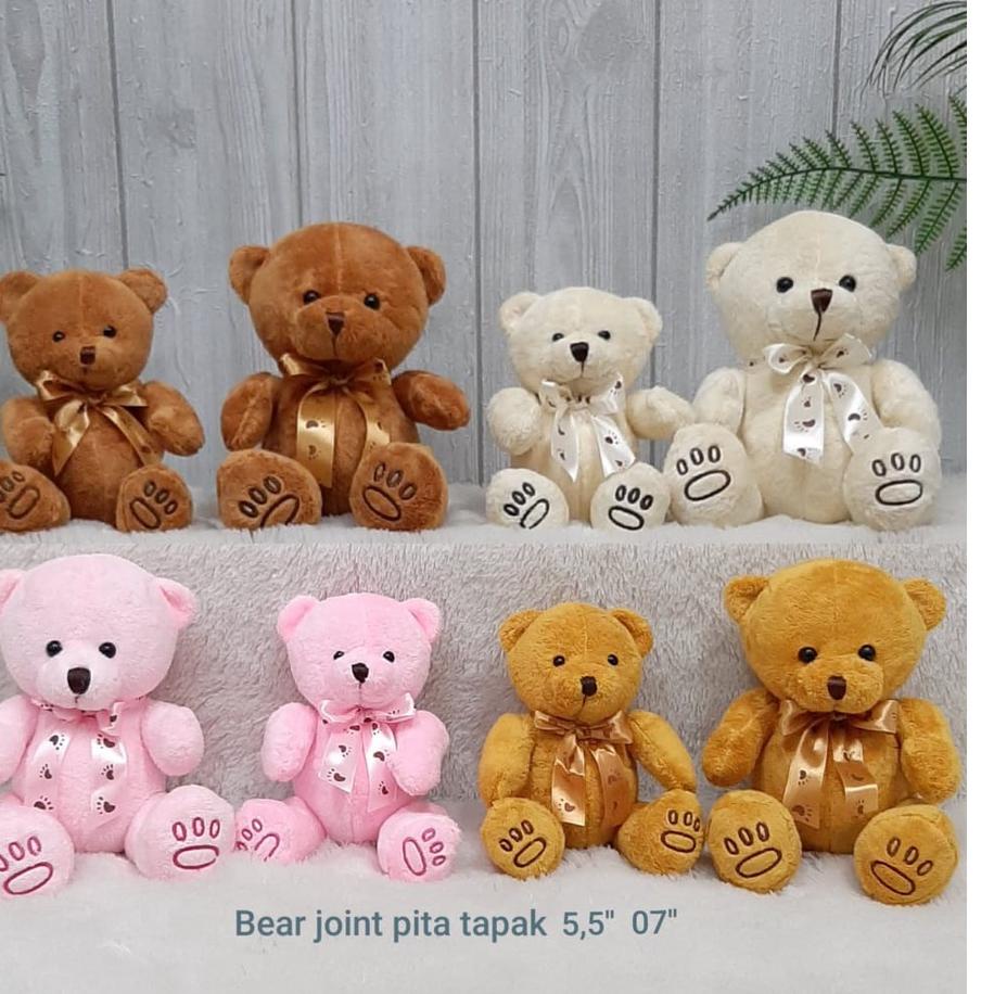 Boneka Bear Kecil 13cm/5/boneka teddy bear mini/boneka beruang/souvenir boneka ✓
