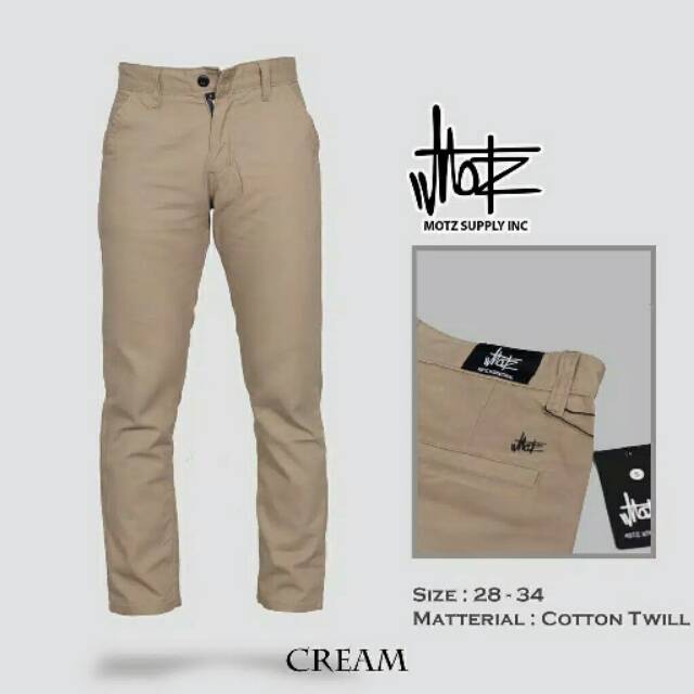  Celana  Chino  Panjang Pria Slimfit Katun Strecth Melar 