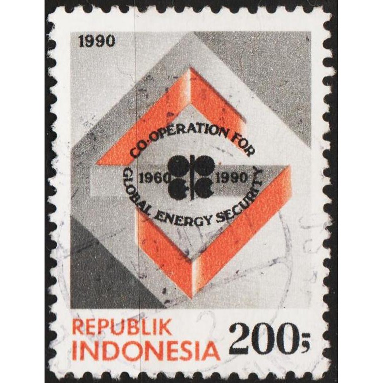 

Perangko Filateli 11097 - Indonesia VFU 1v 14.09.1990 30 Years Of OPEC