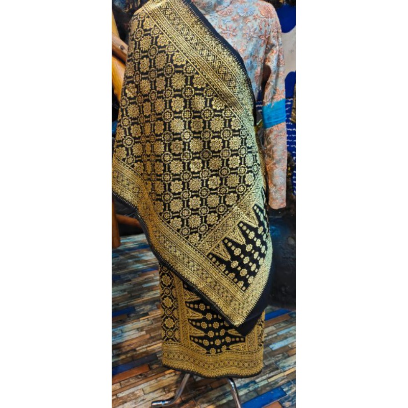 songket kwalitas bahan gebeng benang berlian ori