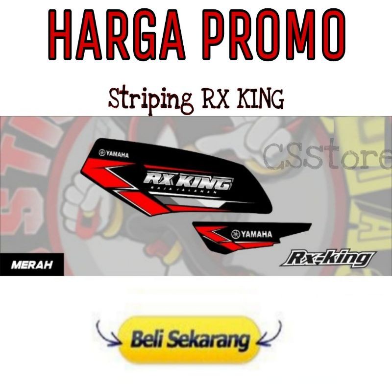 Striping RX King - Stiker Rx King List body Variasi Motor scotlet scotlite Sticker rx-king