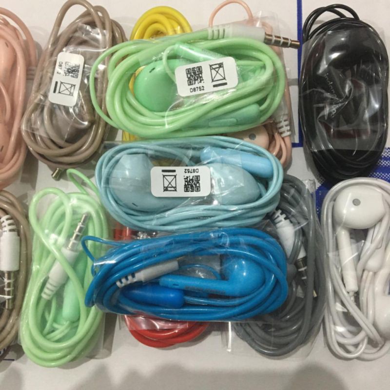 headset macaron U88 universal handsfree oppo samsung xiaomi realme infinix