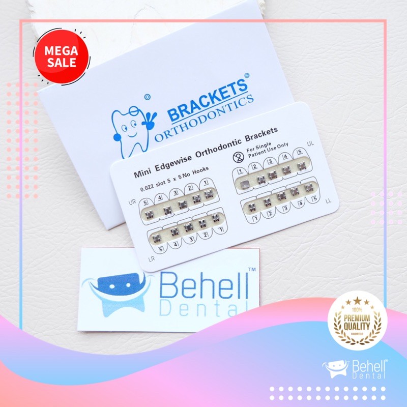 ORI ANTI KARAT | BRACKET BEHEL PERAWATAN FANCY AMPLOP : DENTAL ORTHODONTICS ORTHODONTIC KAWAT GIGI ORTHO PERMANEN PERBAIKAN GIGI NO HOOK ORIGINAL