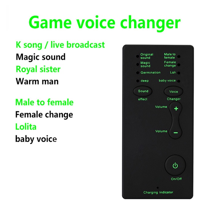 {LUCKID}7 Different Sound Changes Voice Changer Device For Computer/Laptop/Tablets