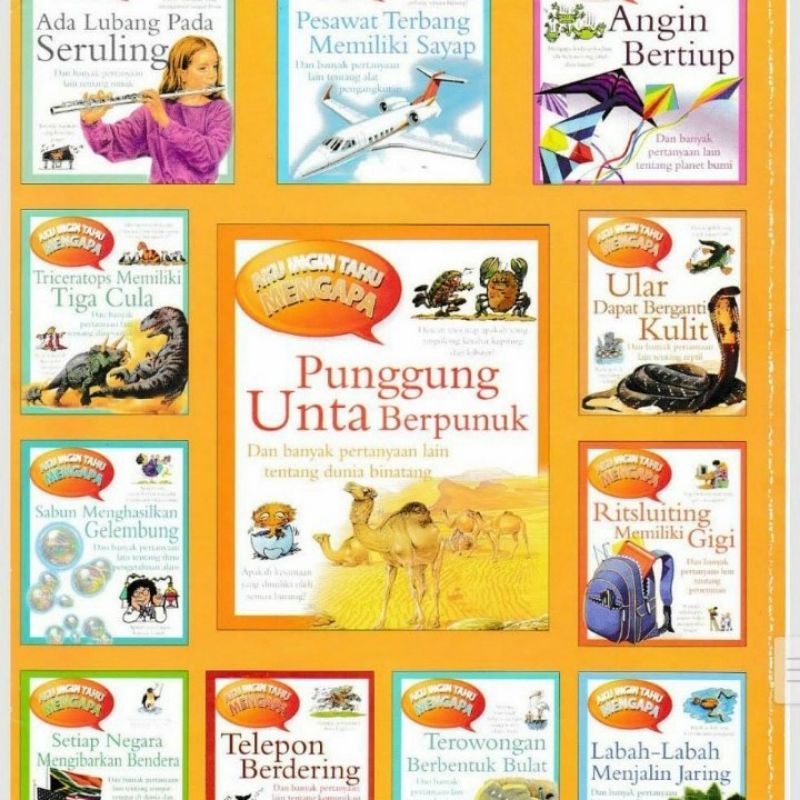 

Buku Ensiklopedia Aku Ingin Tahu Mengapa Dari Grolier Buku anak Buku edukasi Fun Thinker Buku anak anak Buku mengasah motorik Buku Bacaan buku anak Majalah anak Buku pengetahuan Anak ensiklopedia anak anak buku GROLIER BOOKS