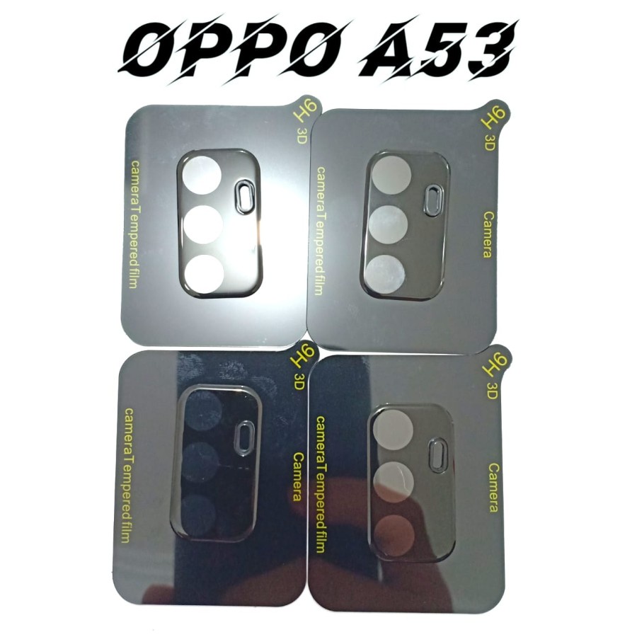 TEMPERED GLASS ANTI GORES KAMERA FULL BLACK OPPO A53 A33 - FA