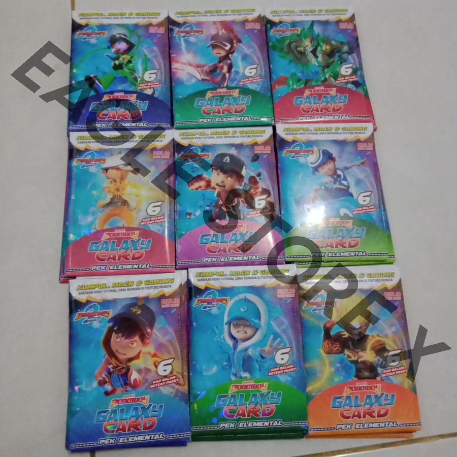 Boboiboy Galaxy Card Pek Elemental