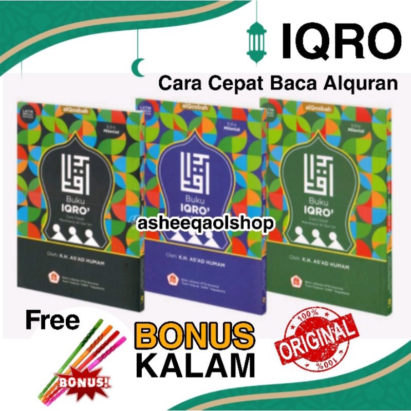 Buku IQRO MILENIAL/Cara Cepat Membaca Alquran