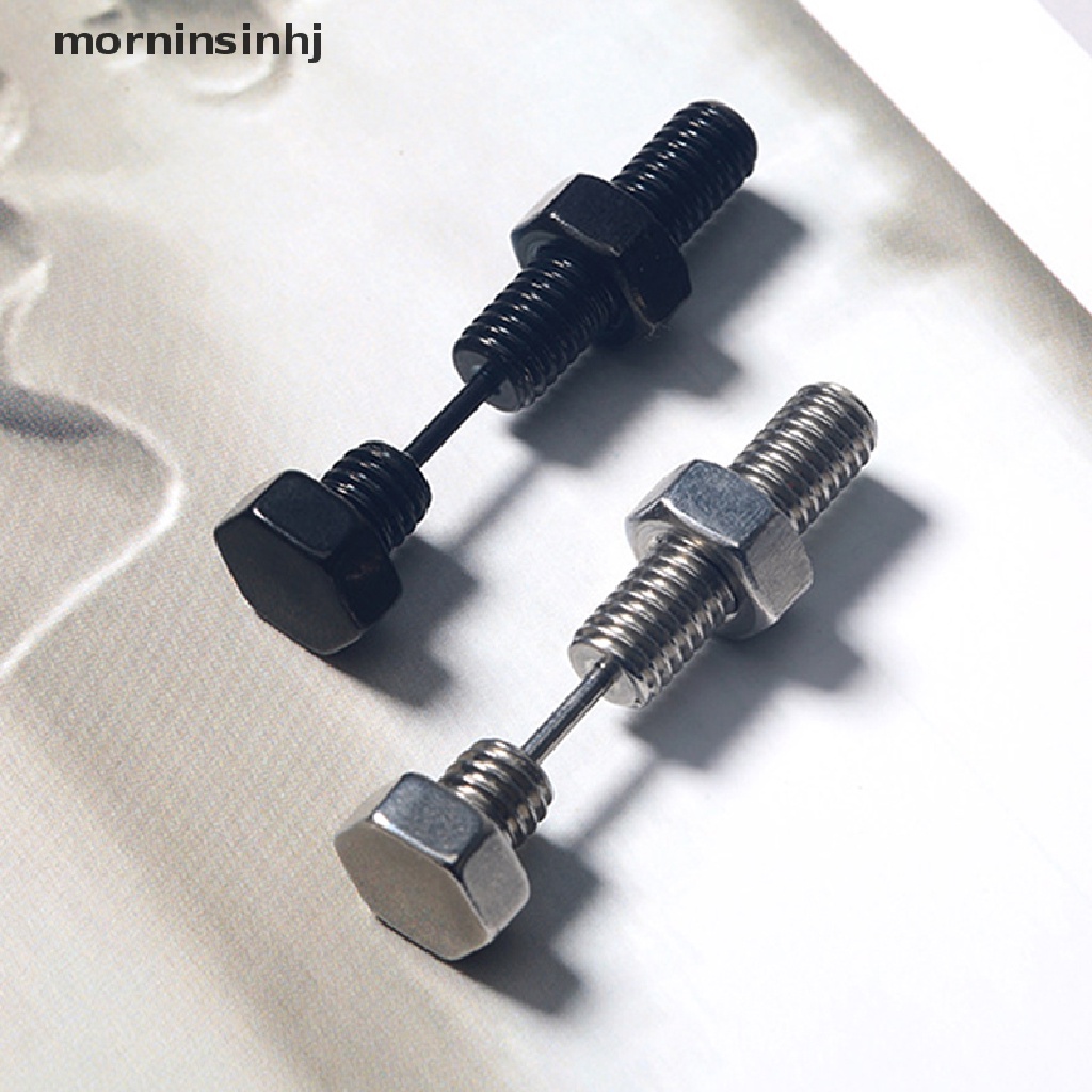 Mornin 1PC Ear Plug Pembesar Lubang Tindikpiercing Telinga Bentuk Spiral Gaya Punk Untuk Priawanita