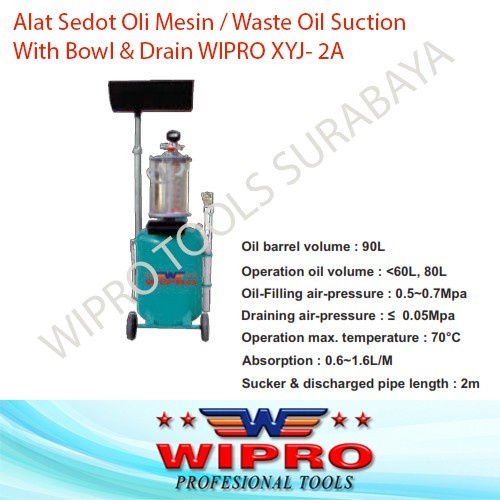 Alat Sedot Oli Mesin Waste Oil Suction & Drain Pan WIPRO XYJ2A XYJ 2A