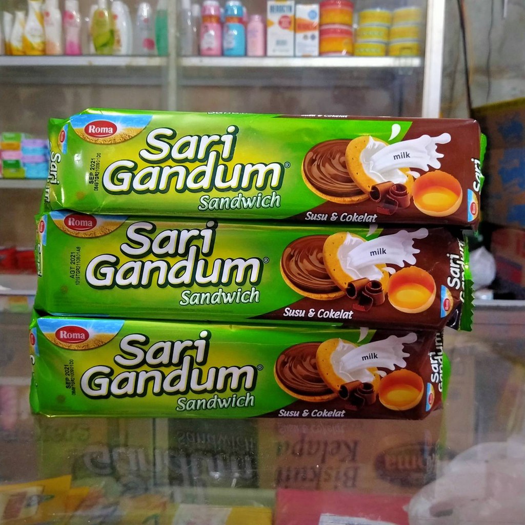 

Sari Gandum Sandwich Susu & Coklat 115gram