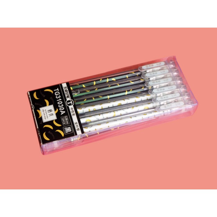 

SALE!!! TERLARIS!!! Pulpen Gel Pisang Tutup Transparan 0.38mm UNIK