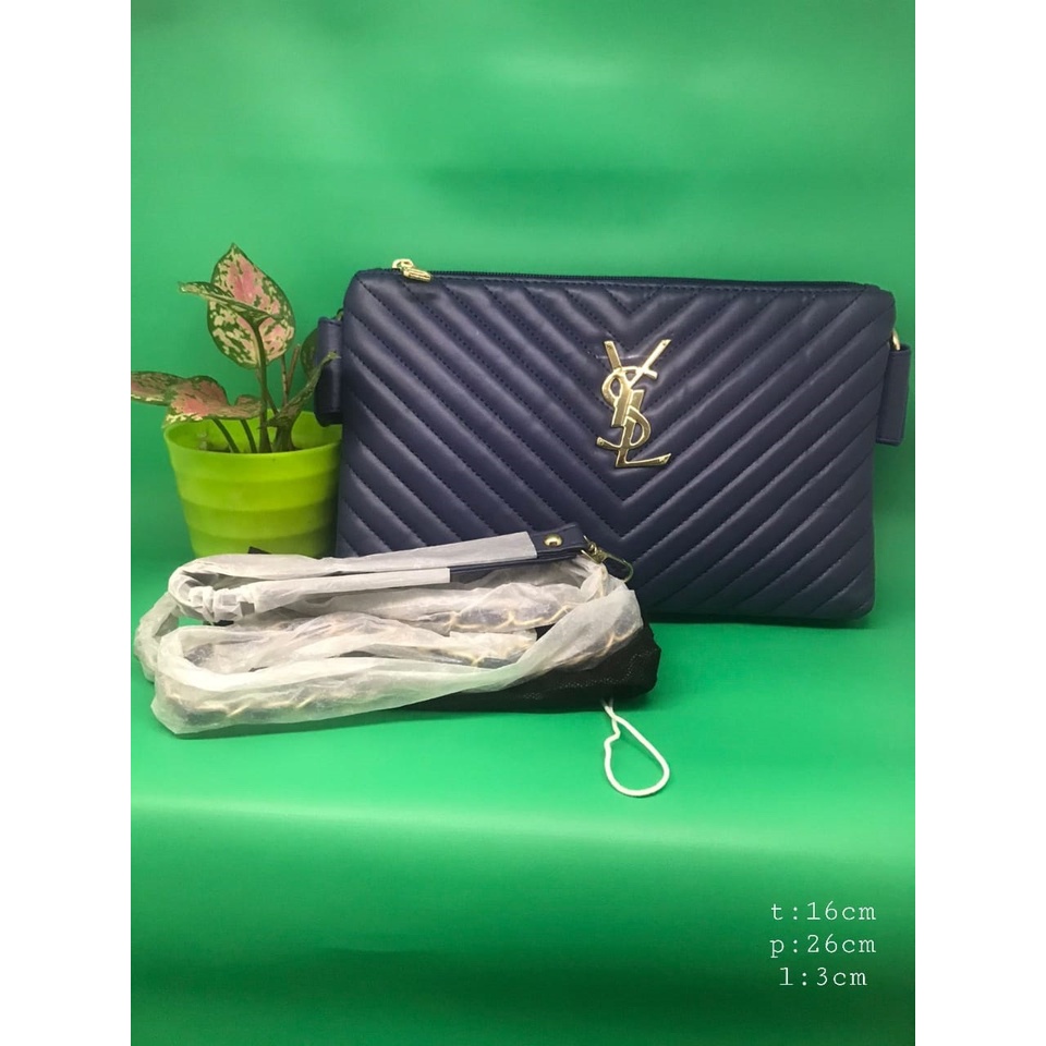 Tas Slingbag YSL Biru Premium