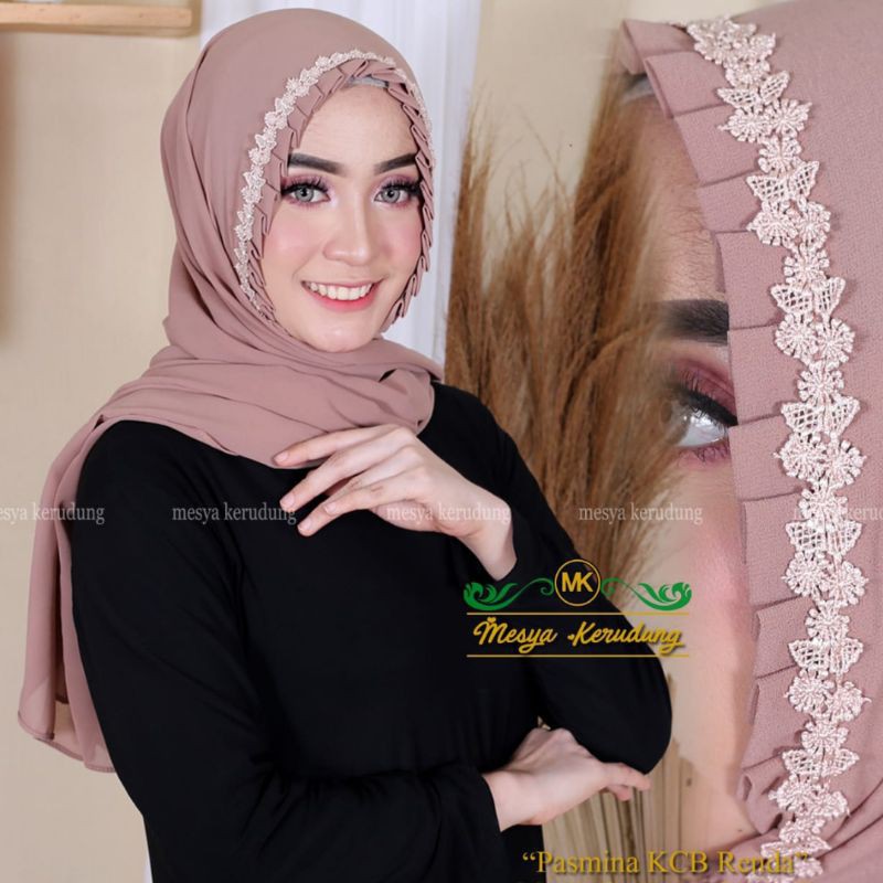 PASHMINA KCB RENDA KUPU KUPU CERUTY BABYDOLL