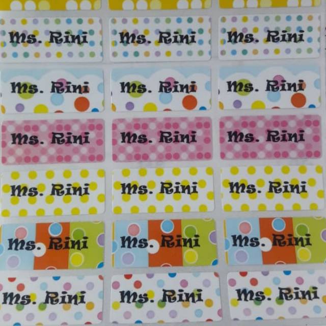 

Stiker waterproof polkadot