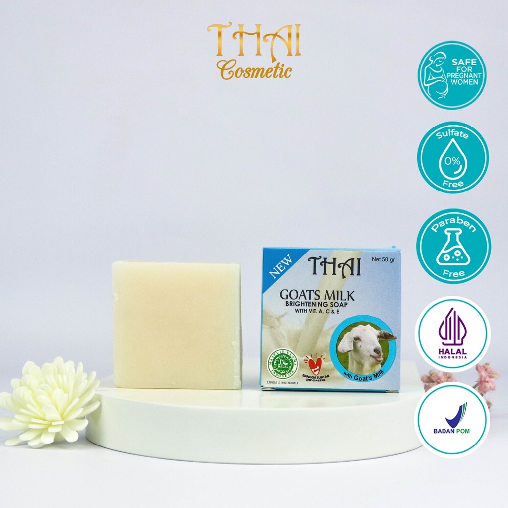 Thai Goats Milk Soap 50gr - Sabun Susu Kambing BPOM