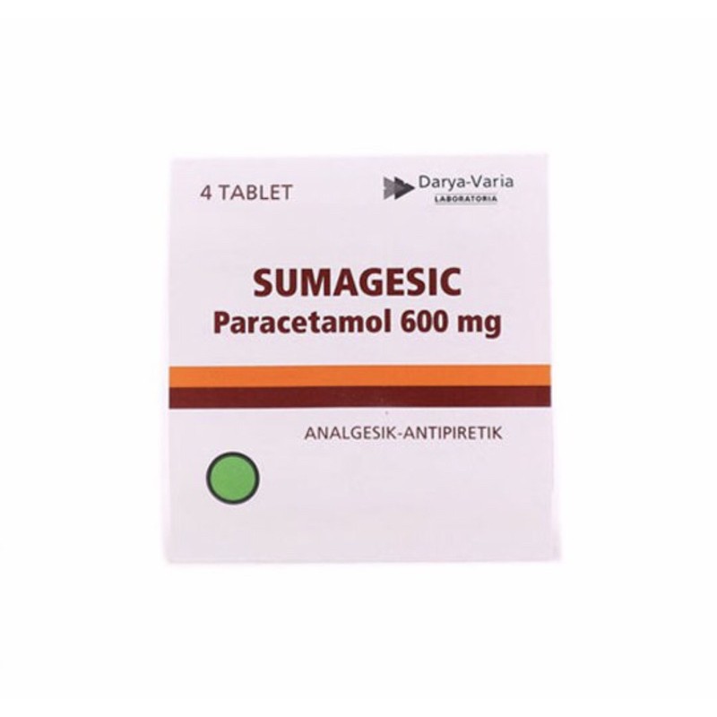 Sumagesic strip 4 tablet ( obat penurun panas kepala pusing )