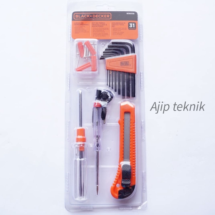 Black &amp; Decker Household &amp; Office Tool Set [31 pcs]