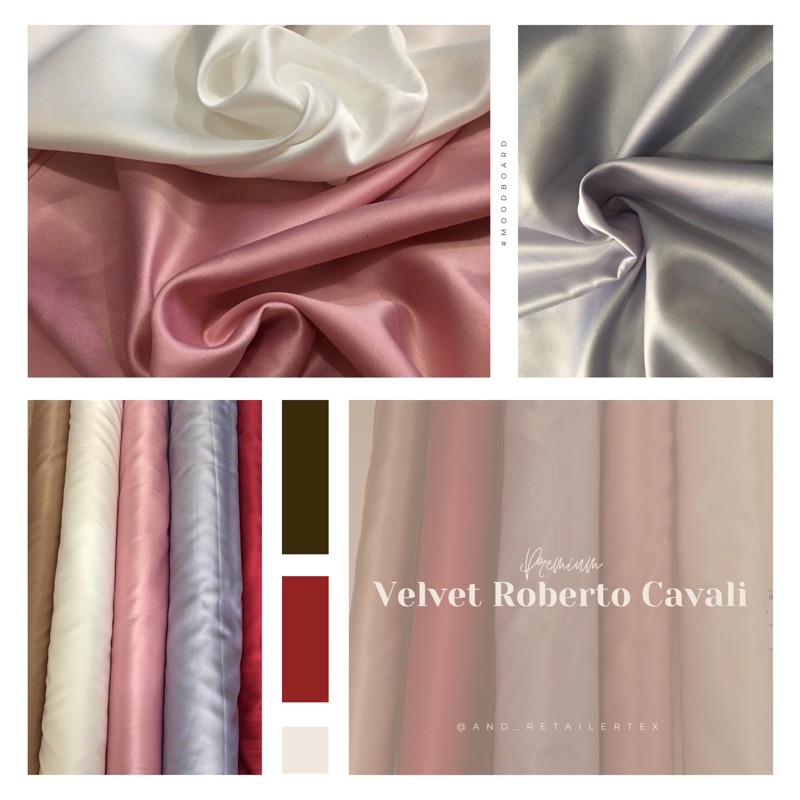 Kain Satin Velvet Roberto Cavalli Maxmara Shopee Indonesia