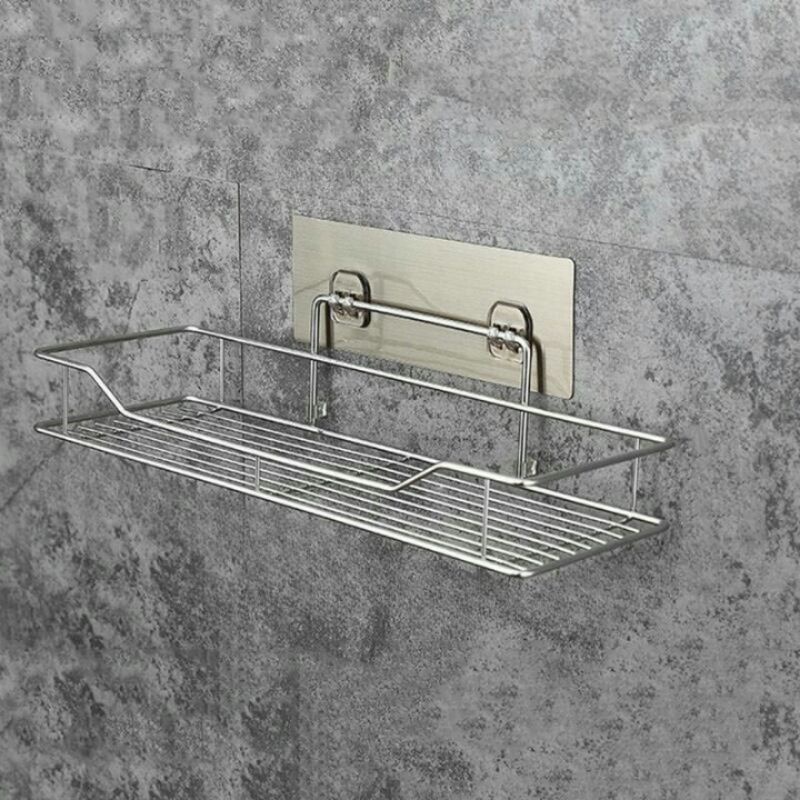 Rak Gantung Kamar Mandi Toilet Bathroom Rack Stainless Steel Size L w21